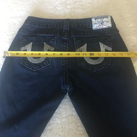 True Religion Boot Cut w/ Sequins Accents Jeans 26 - Picture 8 of 12